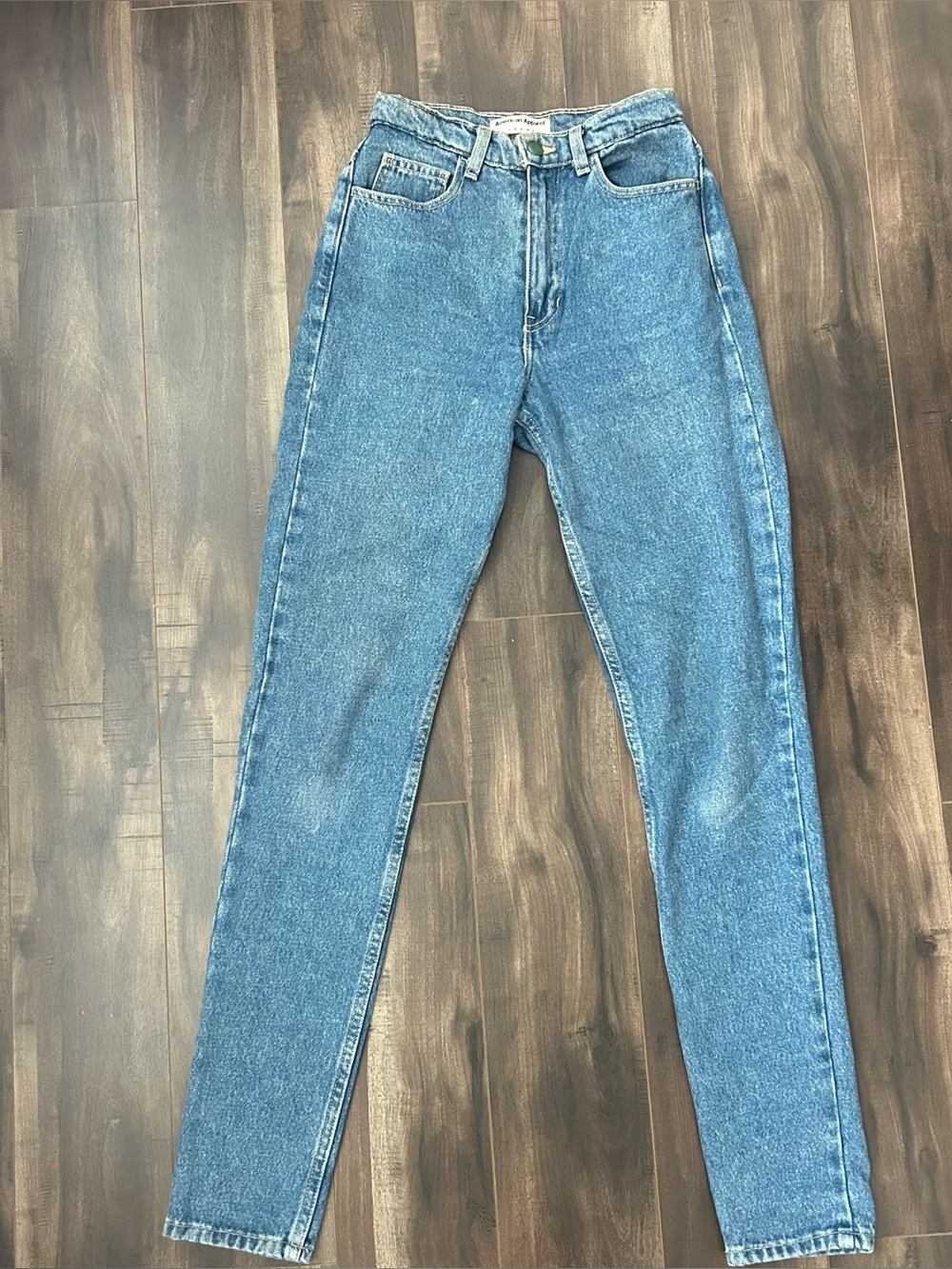 American Apparel High-Rise Light Blue Denim Jeans